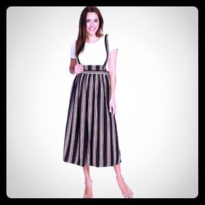 Modx pinstripe jumper with suspenders NEW XL